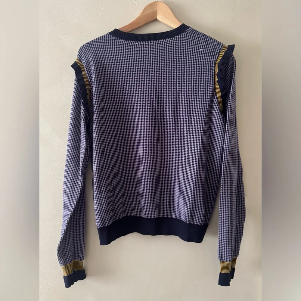 Sonia Rykiel Striped Knit Top in Navy and White 465 - Picture 3 of 6